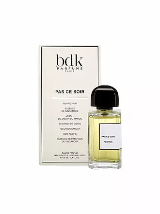 BDK | Pas ce Soir Eau de Parfum Natural Spray 100ml | 