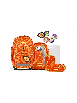 ERGOBAG | Schultaschen Set 5tlg Pack Natur Bärlebnis | orange