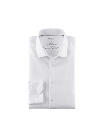 OLYMP NO.6 | Hemd Super Slim Fit | weiss