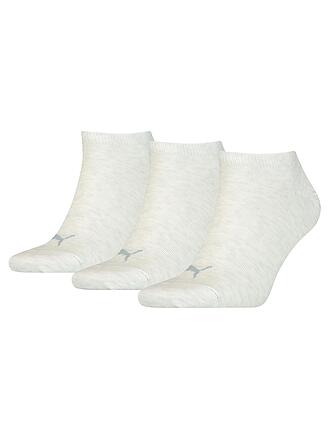 PUMA | Sneakersocken 3er Pkg oatmeal | hellgrau