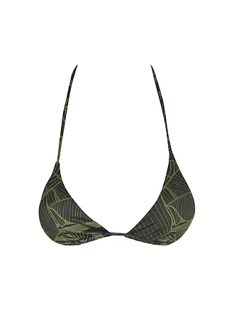 SAVE THE DUCK | Damen Bikini Top XARA macro palms green | dunkelblau