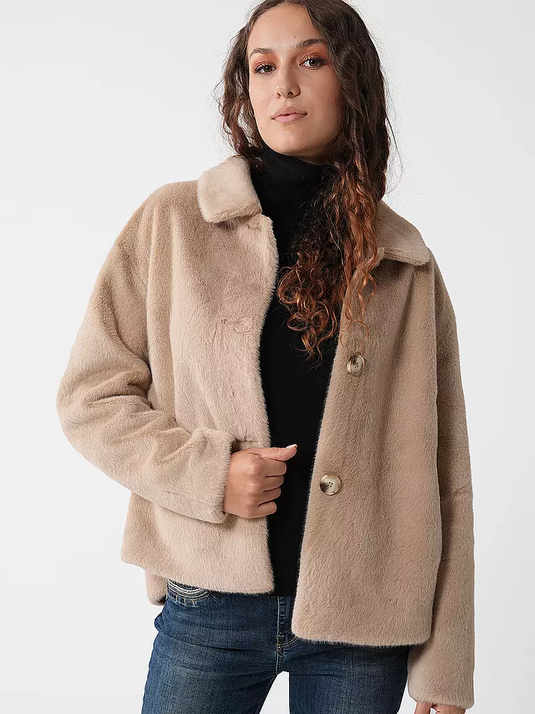 	 PRIDE TO BE | Jacke in Felloptik DARIA | beige