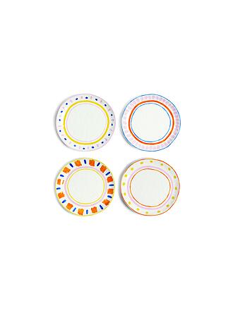 &K AMSTERDAM | Teller Set 4tlg. 21,5cm  BOAVISTA Bunt