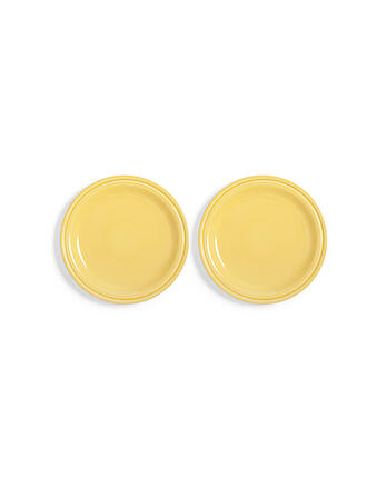 &K AMSTERDAM | Teller Set 2tlg. mittel MOCHI 17,5cm Gelb 