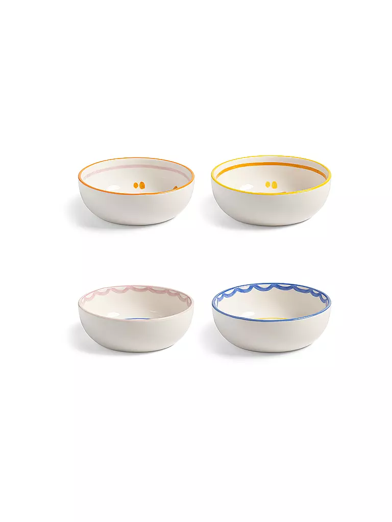 &K AMSTERDAM | Schale Set 4tlg. BOAVISTA 12,5cm Bunt | bunt