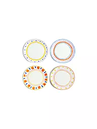 &K AMSTERDAM | Teller Set 4tlg. 21,5cm  BOAVISTA Bunt | bunt