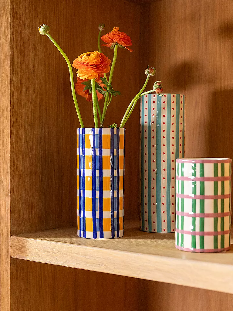 &K AMSTERDAM | Vase CLASH DOT Bunt | mint
