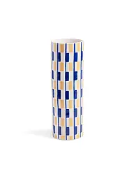 &K AMSTERDAM | Vase CLASH OBLONG Bunt  | blau