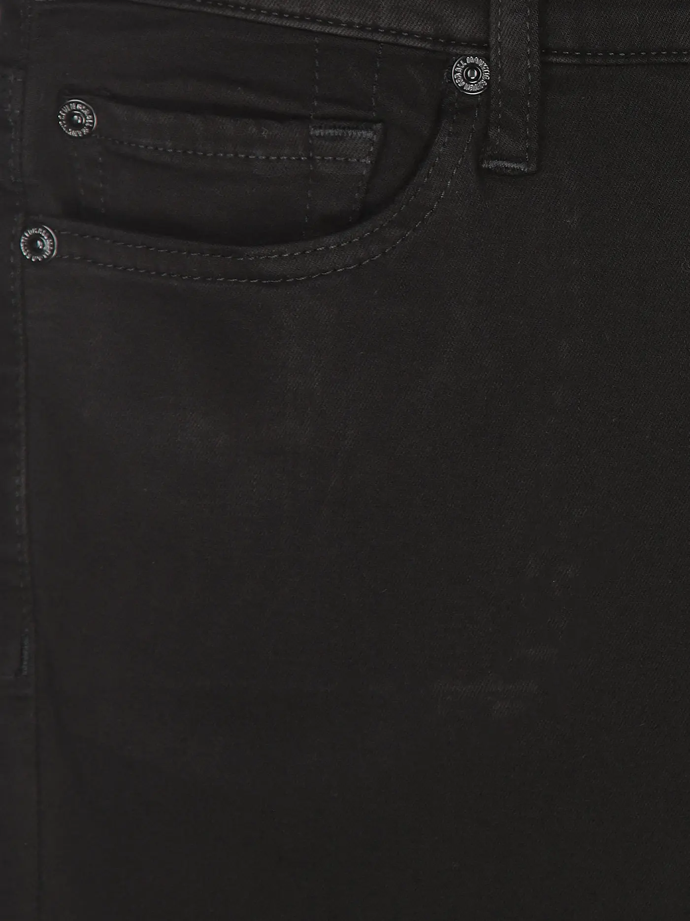 7 FOR ALL MANKIND | Jeans Skinny Fit 7/8 THE ANKLE | schwarz