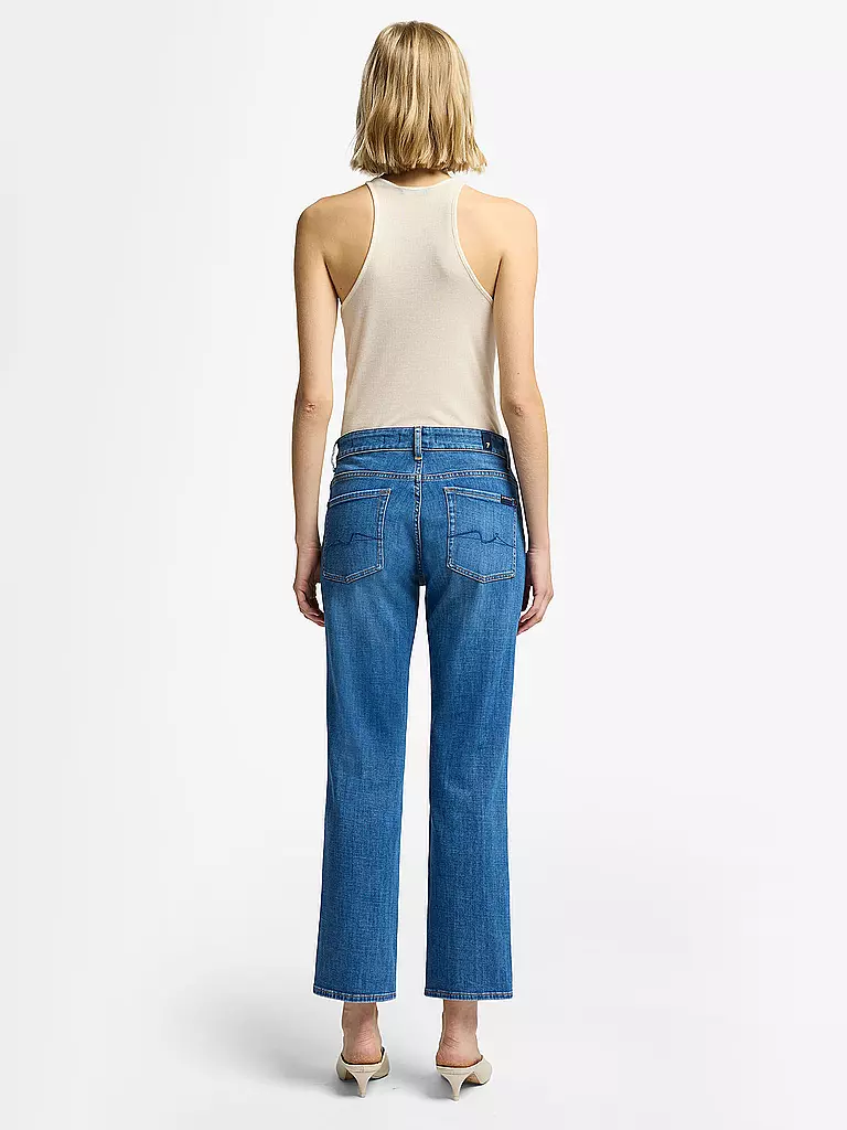 7 FOR ALL MANKIND | Jeans Straight Fit 7/8 CALIE | blau
