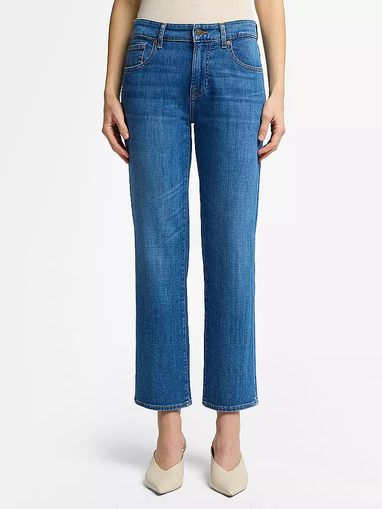 7 FOR ALL MANKIND | Jeans Straight Fit 7/8 CALIE | blau