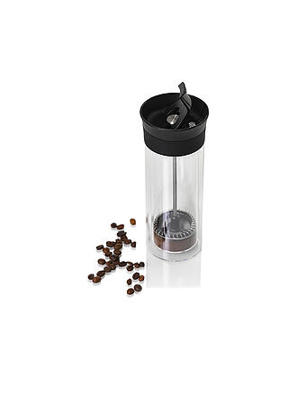 AD HOC | Doppelwandiger French-Press Kaffeebecher THERMO-GLASS | transparent