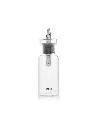 AD HOC | Essig- oder Ölspender AROMA POUR 120ml Glas/Edelstahl | hellgrau