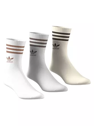 ADIDAS | Socken 3er Pkg. white/mgrey/wonwhi | beige