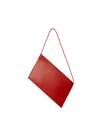 AESTHER EKME | Ledertasche - Mini Bag ANGLE CLUTCH | rot