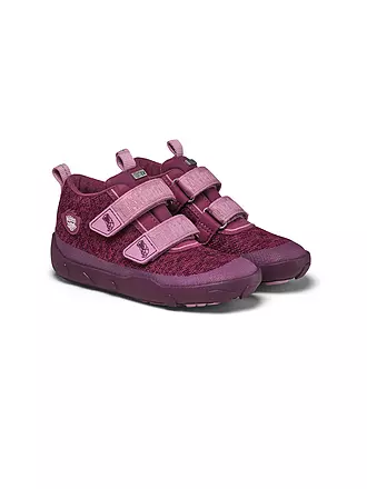 AFFENZAHN | Kinder Barfußschuhe - Übergangsschuhe KNIT HAPPY Tukan | dunkelrot