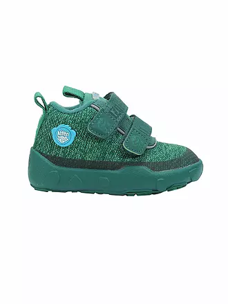 AFFENZAHN | Kinder Barfußschuhe - Boots Frosch Lowboot Happy Smile | grün