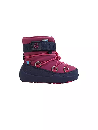 AFFENZAHN | Kinder Barfußschuhe - Stiefel SNOWY Flamingo | 