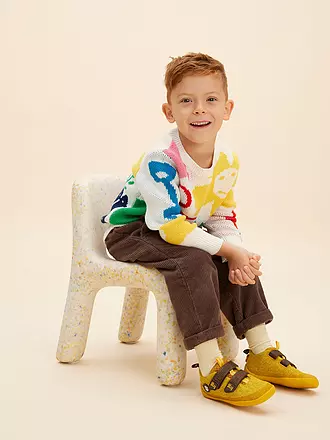 AFFENZAHN | Kinder Barfußschuhe KNIT HAPPY Tiger | grün