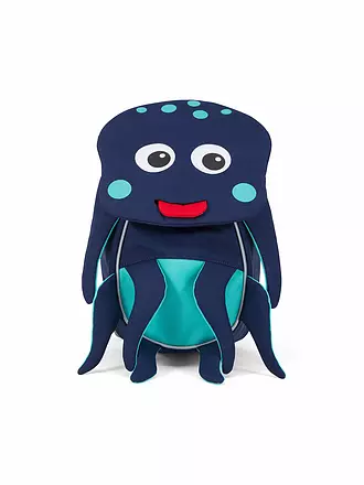 AFFENZAHN | Kinder Rucksack  Kleine Freunde - Oliver Octopus | blau