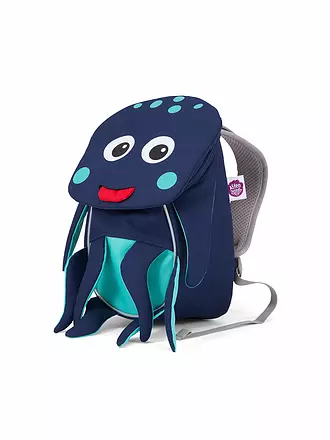 AFFENZAHN | Kinder Rucksack  Kleine Freunde - Oliver Octopus | blau