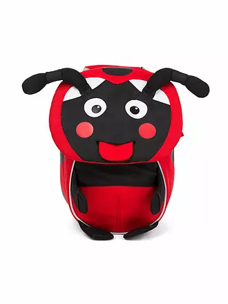 AFFENZAHN | Kinder Rucksack Kleine Freunde - Eule | rot