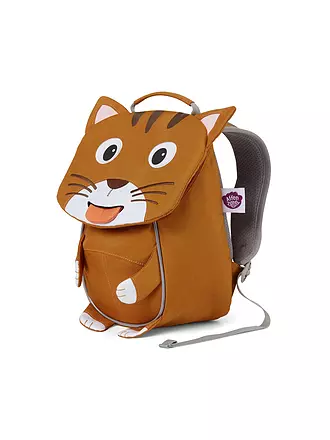 AFFENZAHN | Kinder Rucksack Kleine Freunde - Katze | braun