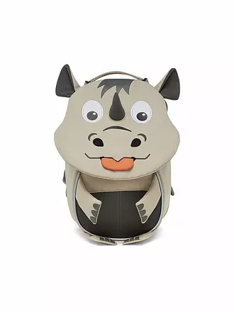 AFFENZAHN | Kinder Rucksack Kleine Freunde - Nashorn | grau