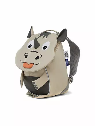 AFFENZAHN | Kinder Rucksack Kleine Freunde - Nashorn | grau