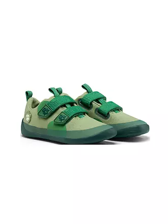 AFFENZAHN | Kinder Sneaker Barfußschuh  COTTON LUCKY Frosch | hellblau