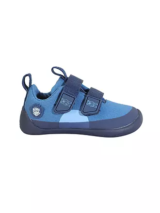 AFFENZAHN | Kinder Sneaker Barfußschuh  COTTON LUCKY Frosch | blau