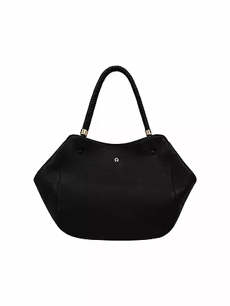 AIGNER | Ledertasche  - Shopper CARRE SOFT Large | schwarz