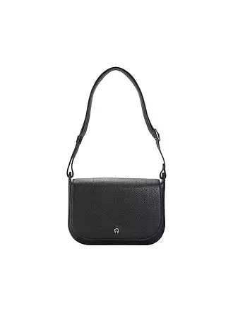 AIGNER | Ledertasche - Umhängetasche PURA Medium | schwarz