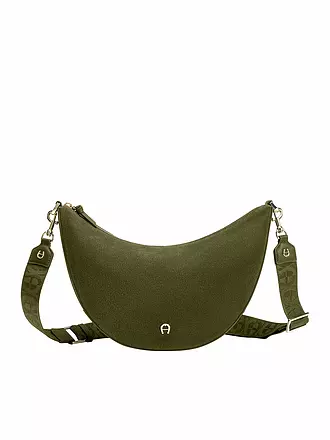 AIGNER | Ledertasche - Umhängetasche ZITA Medium | olive