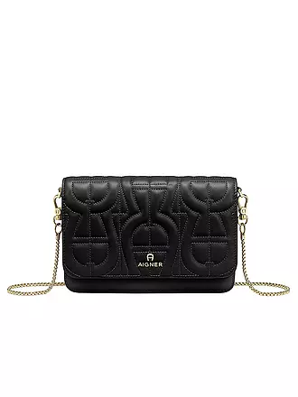 AIGNER | Ledertasche - Wallet On Chain Fashion | schwarz