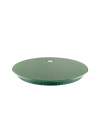 ALESSI | Digitale Küchenwaage Plisse Thermoplastisches Harz / Weiss | dunkelgrün