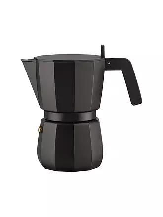 ALESSI | Espressomaschine Moka 6 Tassen Schwarz | schwarz