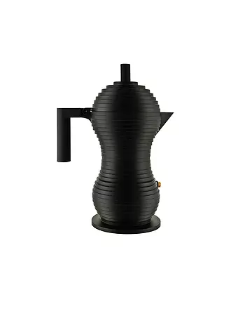 ALESSI | Espressomaschine Pulcina Black Alu/Schwarz 6 Tassen | schwarz