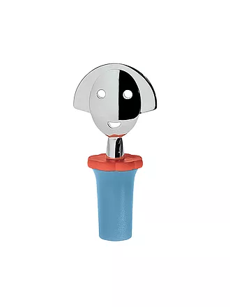 ALESSI | Flaschenverschluss Anna Stop Schwarz 4cm | blau