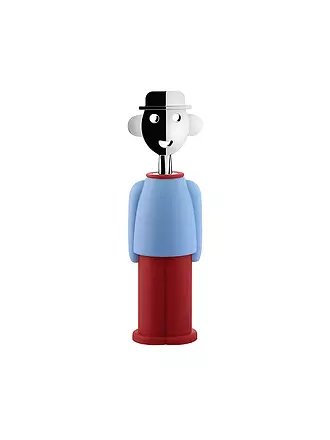 ALESSI | Korkenzieher Alessandro M. Hellblau/Rot | hellblau