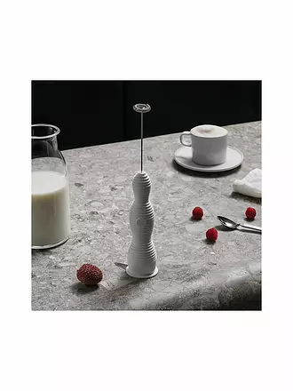 ALESSI | Milchschäumer Pulcina  Weiss | schwarz