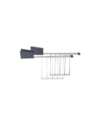 ALESSI | Sandwichzange Plisse 2er Grau MDL08 RACK G | schwarz