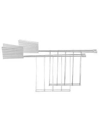 ALESSI | Sandwichzange Plisse 2er Schwarz MDL08 RACK B | weiss