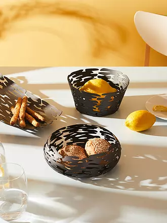 ALESSI | Schale rund Barket 21cm | schwarz
