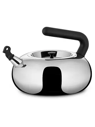 ALESSI | Wasserkessel Bulbul 2,5l Edelstahl / Schwarz | silber