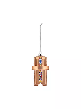 ALESSI | Weihnachtsschmuck GLOW 8,3cm Blau/Dek. | gold