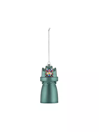 ALESSI | Weihnachtsschmuck GLOW 8,3cm Blau/Dek. | petrol