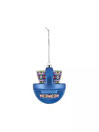 ALESSI | Weihnachtsschmuck GLOW 8,3cm Blau/Dek. | beere