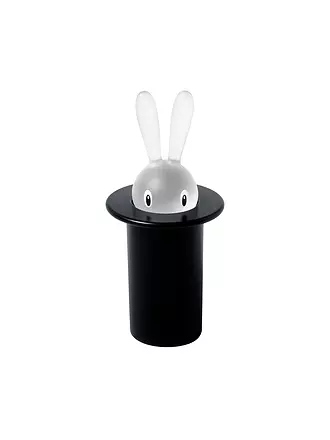 ALESSI | Zahnstocherbehälter Magic Bunny 7,5cm Grün | schwarz