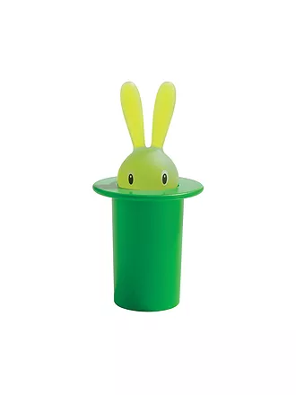 ALESSI | Zahnstocherbehälter Magic Bunny 7,5cm Schwarz | grün
